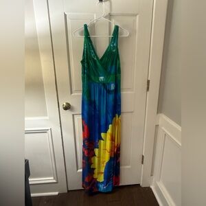 Vibrant Floral Maxi Dress